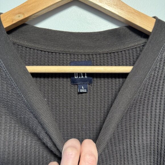 GAP Grey Waffle Tunic Dress Large - Picture 2 of 6